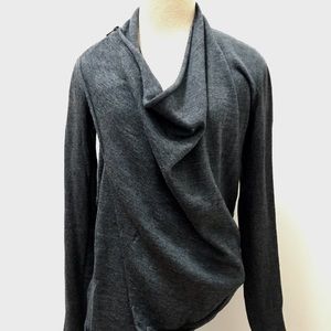 All Saints Drina Cardigan with Asymmetric Zip